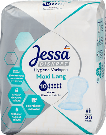 Hygiene-Vorlagen Inkontinenz Maxi Lang, 20 St