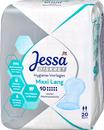 Hygiene-Vorlagen Inkontinenz Maxi Lang, 20 St