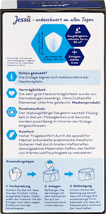 Men Einlagen Inkontinenz Level 1 Leicht, 10 St
