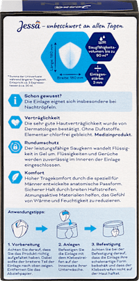 Men Einlagen Inkontinenz Level 1 Leicht, 10 St