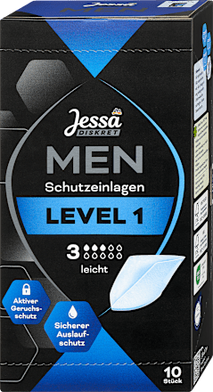 Incontinentieverbanden voor heren niveau 1 licht, 10 stuks