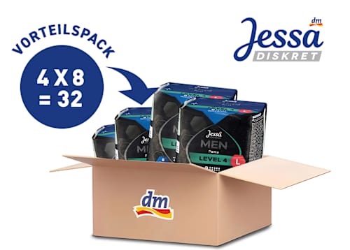Men Pants Inkontinenz Level 4 Gr. L Vorteilspack (4x8 St), 4 St