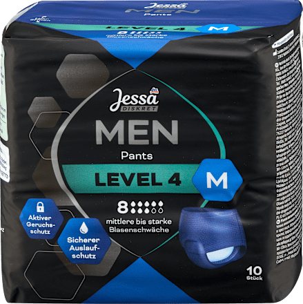 Men Pants Inkontinenz Level 4 Gr. M, 10 St
