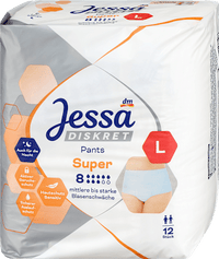 Pants Inkontinenz Super Gr. L, 12 St Jessa DISKRET