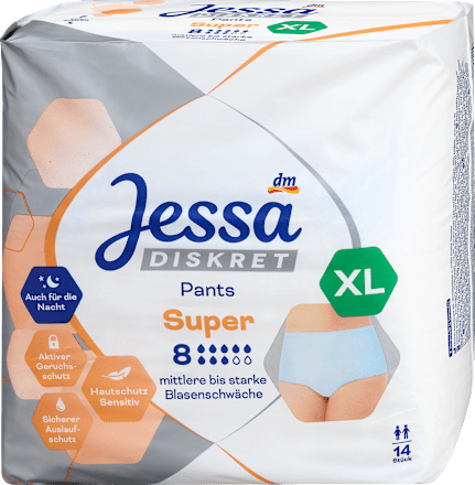 Pants Inkontinenz Super Gr. XL, 14 St Jessa DISKRET