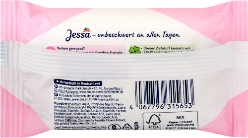 Intimpflegetücher Sanft & Frisch, Reisegröße, 10 St