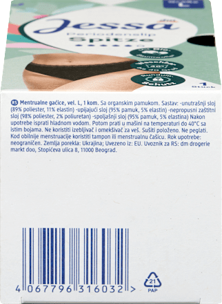 Periodenunterwäsche Slip Spitze schwarz Gr. L, 1 St