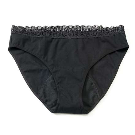 Periodenunterwäsche Slip Spitze schwarz Gr. M nature, 1 St Jessa