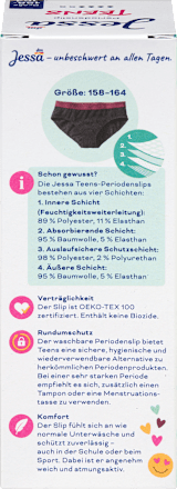 Periodenunterwäsche Slip Teens Gr. 158/164, 1 St