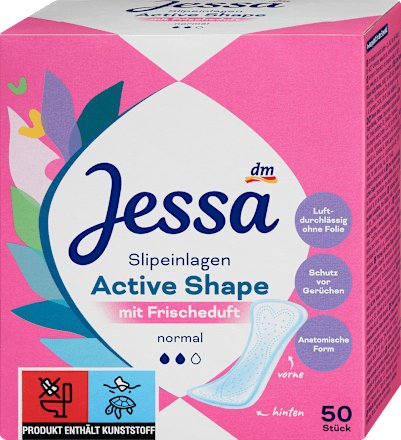 Active Shape inlegkruisjes met frisse geur, 50 stuks