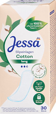 Slipeinlagen Cotton Lang, 30 St