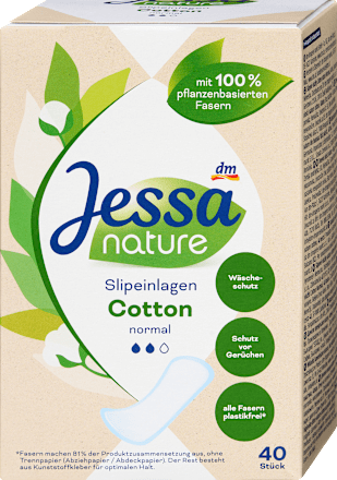Slipeinlagen Cotton Normal nature, 40 St Jessa