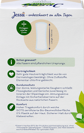 Slipeinlagen Cotton Normal nature, 40 St Jessa