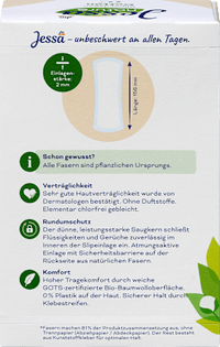 Slipeinlagen Cotton Normal nature, 40 St Jessa