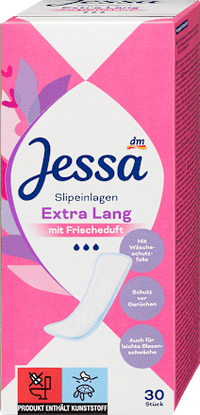 Extra lange inlegkruisjes met frisse geur, 30 stuks