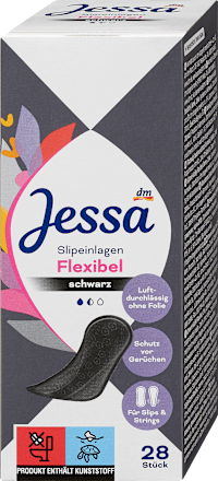 Slipeinlagen Flexibel Schwarz, 28 St Jessa