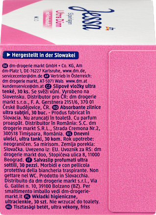 Slipeinlagen Ultra Dünn mit Frischeduft, 30 St