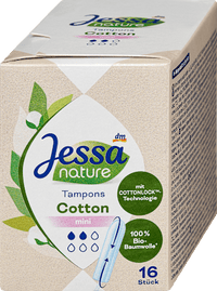 Tampons Cotton Mini nature, 16 St Jessa