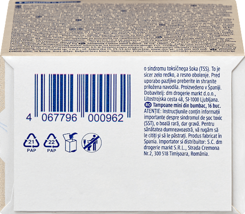 Tampons Cotton Mini, 16 St