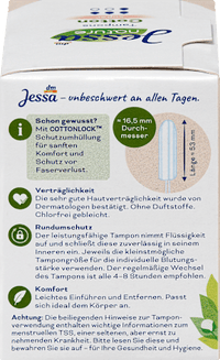 Tampons Cotton Super nature, 16 St Jessa