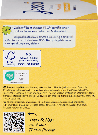 Tampons Normal mit Applikator, 16 St