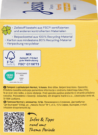 Tampons Normal mit Applikator, 16 St