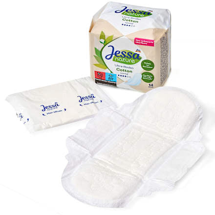 Ultra-Binden Cotton Normal nature, 14 St Jessa