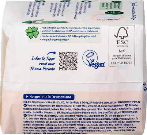 Ultra-Binden Cotton Normal, 14 St