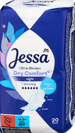 Ultra-Binden Dry Comfort Night, Big Pack, 20 St Jessa