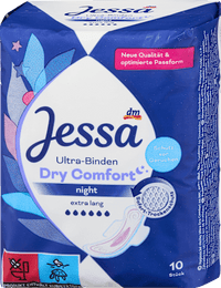 Ultra Binden Dry Comfort Night, 10 St