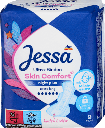 Ultra Binden Skin Comfort Night Plus, 9 St