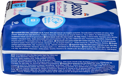 Ultra Binden Skin Comfort Night Plus, 9 St