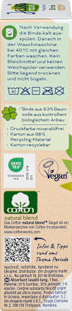 Waschbare Binde schwarz Lang nature, 1 St Jessa