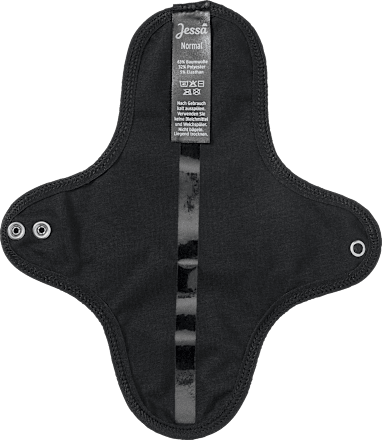 Waschbare Binde schwarz Normal, 1 St