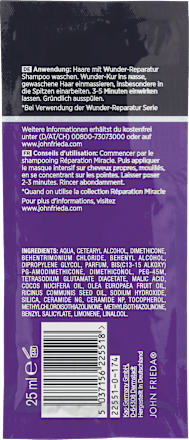 Haarverzorging Frizz Ease Miracle Treatment Zakje, 25 ml