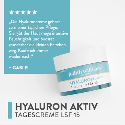 Gesichtscreme Hyaluron Aktiv LSF 15, 50 ml