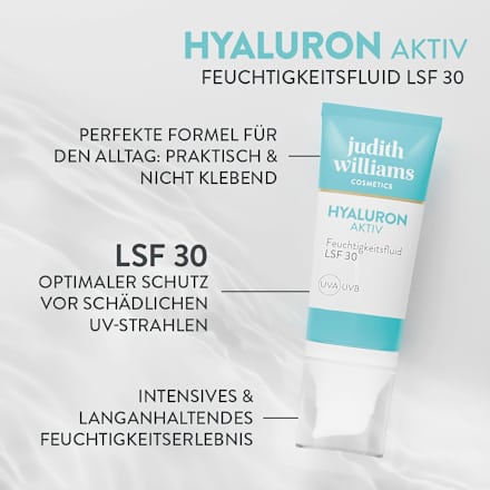 Feuchtigkeitsfluid Hyaluron Aktiv LSF30, 50 ml Judith Williams