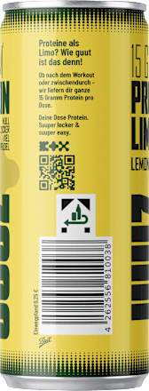Erfrischungsgetränk, Protein Limo, Lemon, 330 ml EINWEG