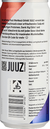 Erfrischungsgetränk, Protein Soda, Blueberry Cassis, 330 ml EINWEG