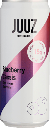 Erfrischungsgetränk, Protein Soda, Blueberry Cassis, 330 ml EINWEG