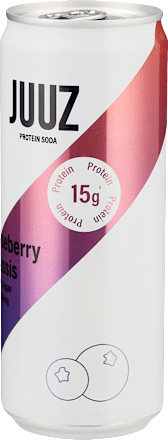 Erfrischungsgetränk, Protein Soda, Blueberry Cassis, 330 ml EINWEG