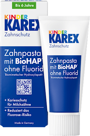 Zahnpasta Kinder, 0-6 Jahren fluoridfrei, 50 ml