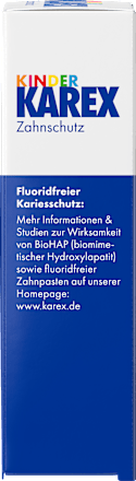 Zahnpasta Kinder, 0-6 Jahren fluoridfrei, 50 ml