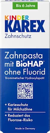Zahnpasta Kinder, 0-6 Jahren fluoridfrei, 50 ml