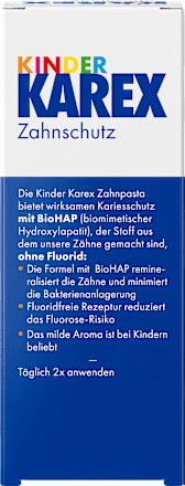 Zahnpasta Kinder, 0-6 Jahren fluoridfrei, 50 ml