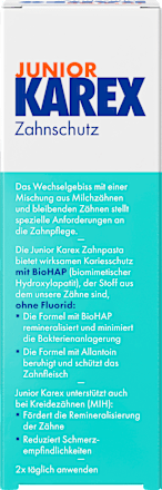 Zahnpasta Kinder Junior, ab 6 Jahren fluoridfrei, 65 ml