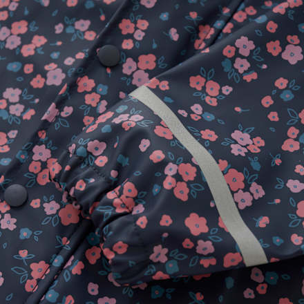 Regenanzug mit Blumen-Muster, blau & rosa, Gr. 98/104, 1 St Kilmanock