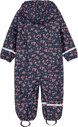 Regenanzug mit Blumen-Muster, blau & rosa, Gr. 98/104, 1 St Kilmanock
