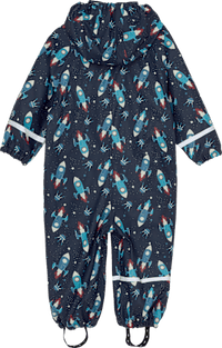 Regenanzug mit Raketen-Muster, blau, Gr. 98/104, 1 St Kilmanock