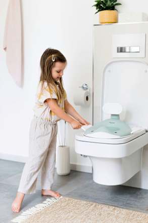 Toilettrainer aquamarijn, 1 st.